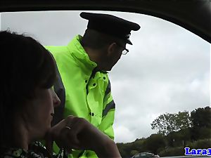 Caught masturbating mature romps patrol cop